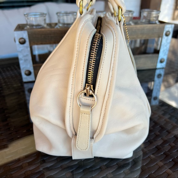 Vintage Coach Bone Ivory Soft Satchel #4055 Dr.’s Satchel - Picture 3 of 15